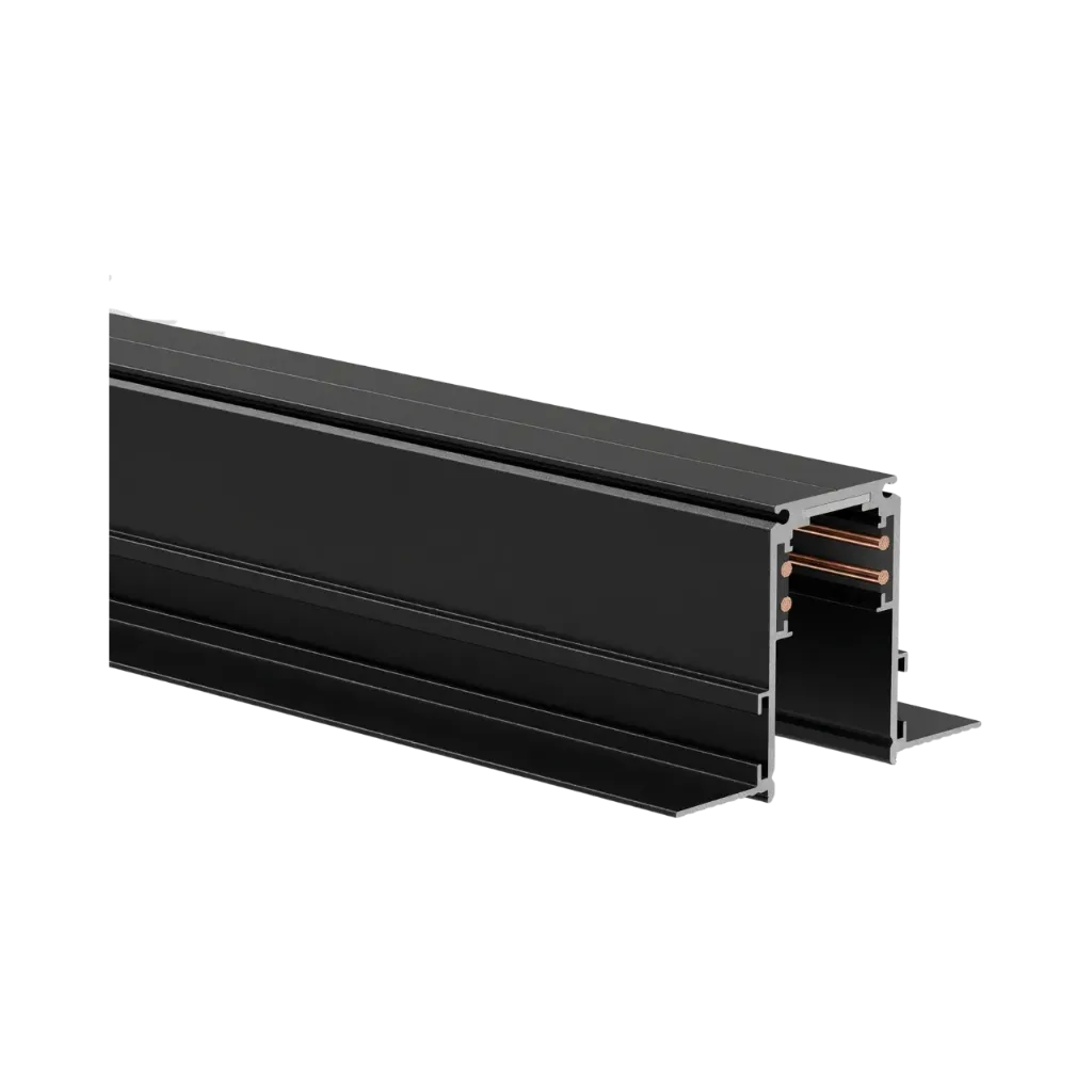 [122-6223015370942] iDo Recessed Magnetic Track Rail With Trim l Aluminum 3000*27(72)*55mm