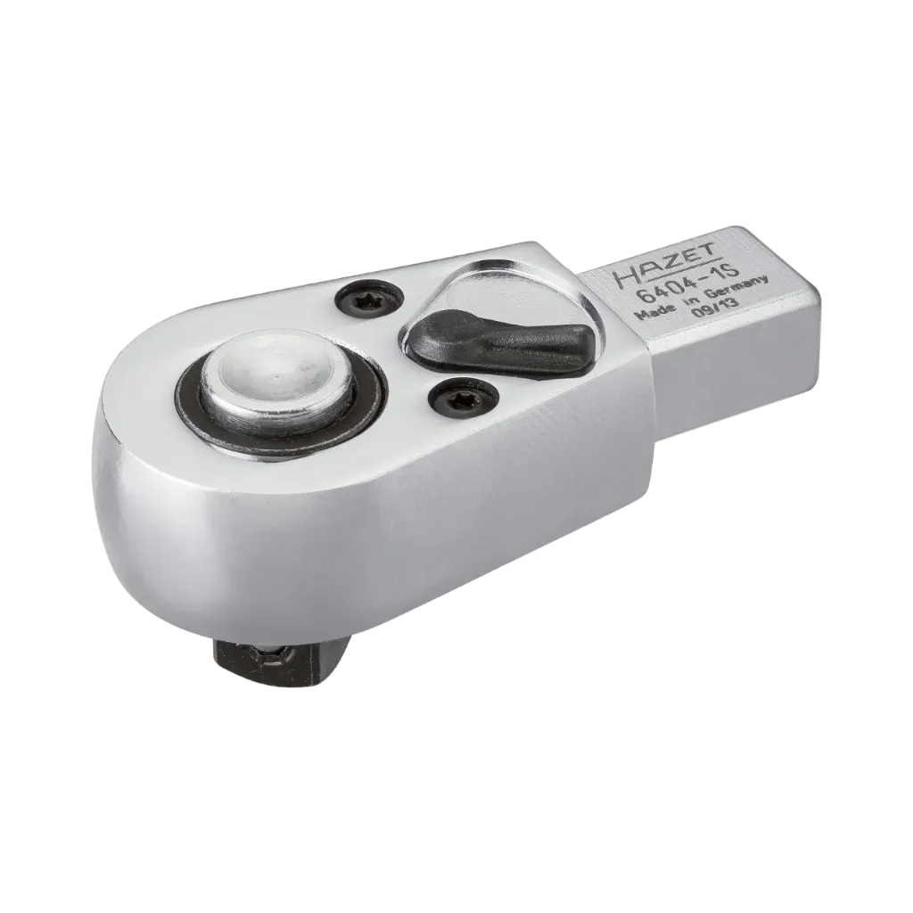 [6404-1S] Hazet Insert Reversible Ratchet Length: 83.5mm, 14*18mm Insert Square, Solid, 1/2 Inch Square, Solid