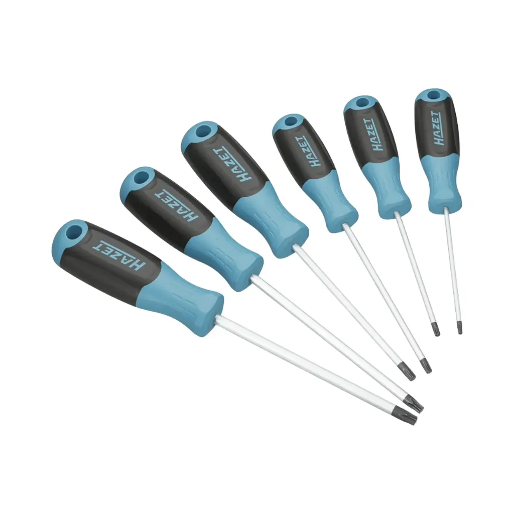 [811T/6] Hazet Screwdriver Set 6-pieces T10, T15, T20, T25, T27 , T30 ∙ Inside TORX® profile