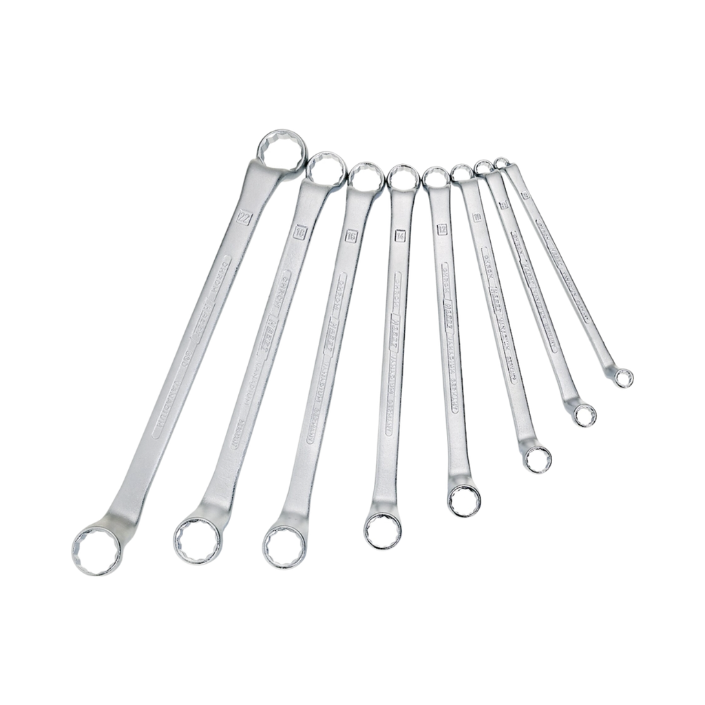[630/12] Hazet Double Box-End Wrench Set 12 Pieces 6*7-27*32 Outside 12-Point Traction Profile