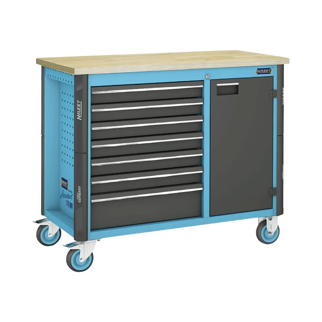 [179NW-7] Hazet Work Bench Mobile i 179NW Single 1150*600* 964 mm ∙ 7 Drawers Total
