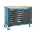 Hazet Work Bench Mobile i 179NW Single 1150*600* 964 mm ∙ 7 Drawers Total