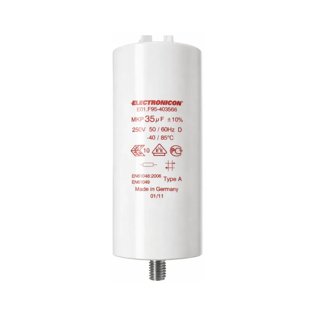 Electronicon MKP-A 35.0uF 250V AC Parallel Capacitor 45x95 SK220 E01.F95-4035G0