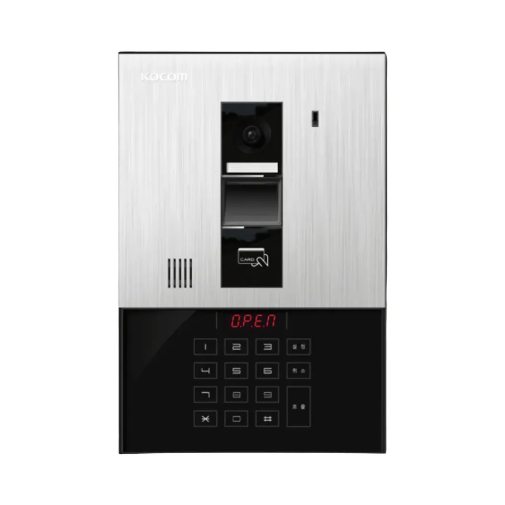 [KLP-C420R] انتركوم مرئى مزود بعدسه وكارت RF وكود وبصمه حتى 450 خط KLP-C420R كوكم