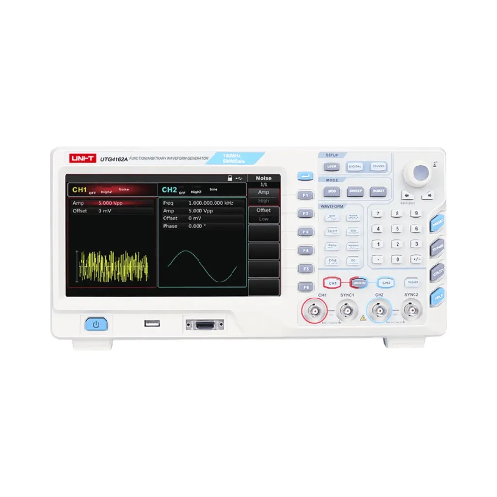 [UTG4162A] Uni-T Waveform Generator 2 Channels 160MHz 500 MSa/s 16-bit 32 Mpts