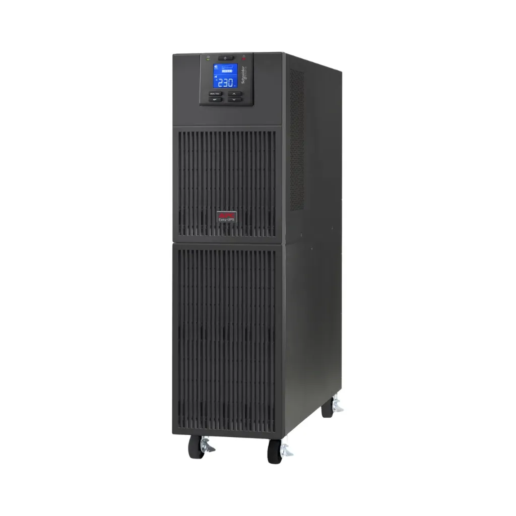 APC Easy UPS On-Line, 6kVA/6kW, Tower, 230V, Hard Wire 3-Wire(1P+N+E) Outlet, Intelligent Card Slot, LCD SRV6KI