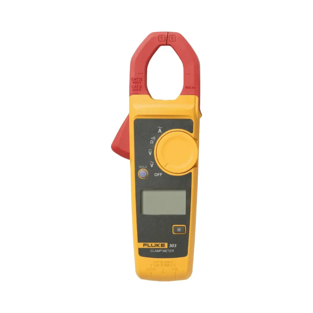 Fluke 303 AC/DC Clamp Meter 600A Resistance Range of 40 kΩ