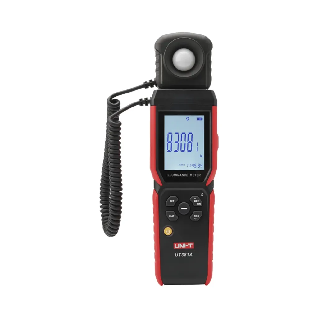 [UT381A] Uni-T Digital Light Illuminance Meter 400k Lux Bluetooth APP | Rotatable Probe UT381A
