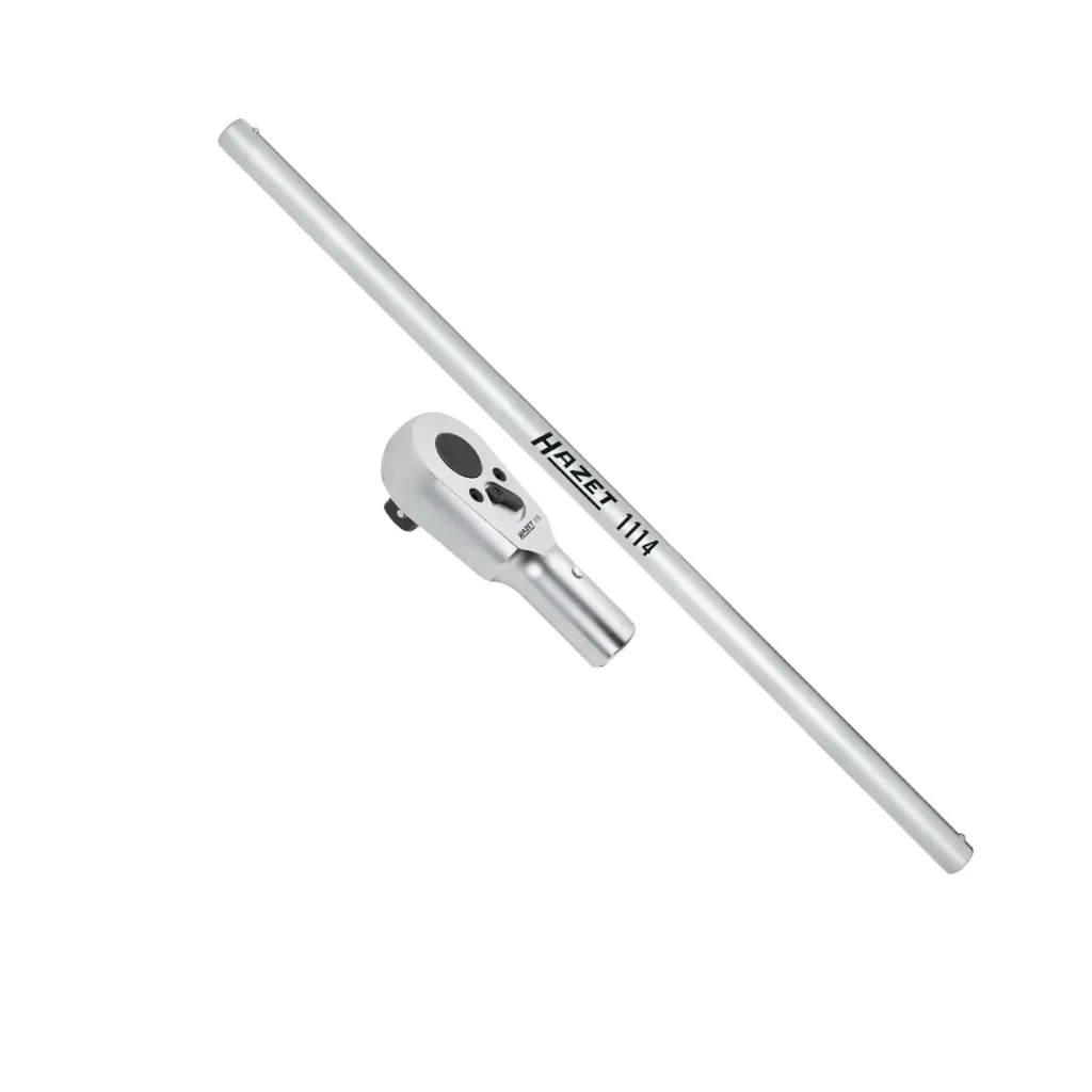 [1116/2] Hazet 1″ Reversible Ratchet Head With Handle Bar 2 Pieces Square Solid