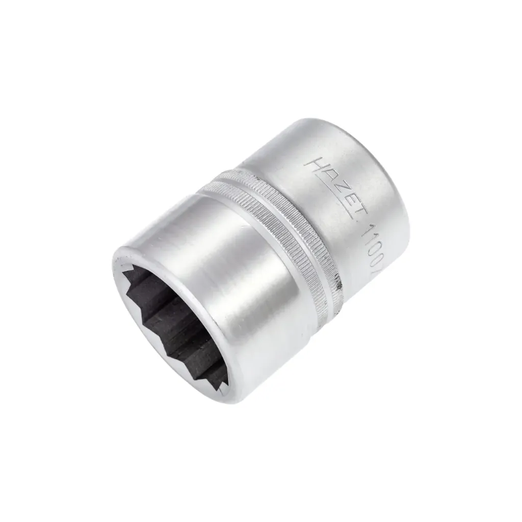 [1100Z-36] Hazet 1″ Socket Outside 12-Point Profile 36 mm Square Hollow Outside 12-Point Profile