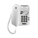 Motorola Corded Telephone, 3 Direct Dial Keys - White