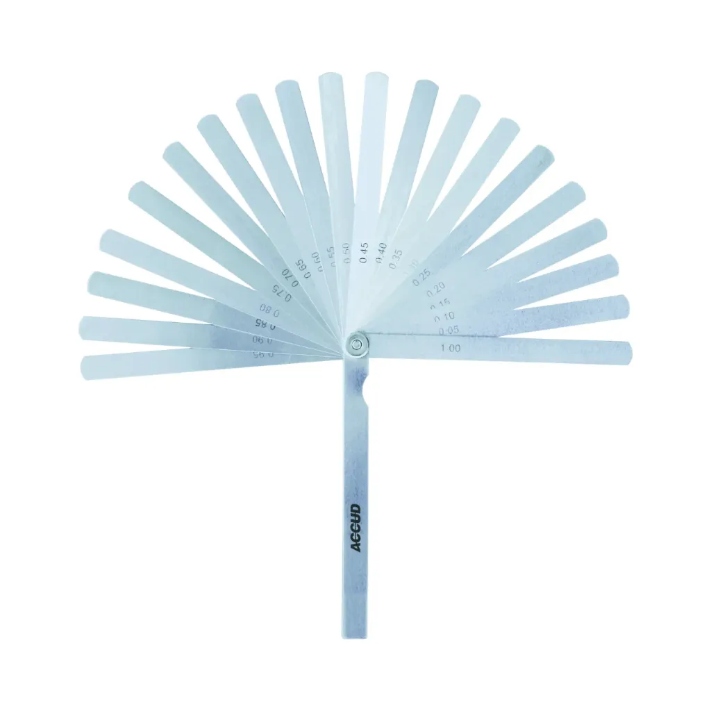 [915-100-20] Accud 915-100-20 Long Feeler Gauge 300mm 0.05-1.00mm 20 Pieces