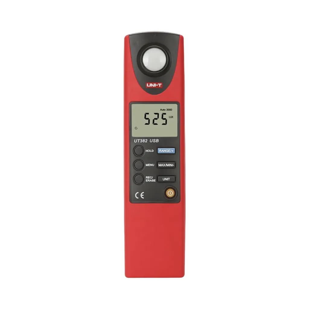 [UT382] Uni-T Digit Light Illuminance Meter 0-20,000 Lux 2044 Data Storage MAX/MIN Lux/FC + USB & PC Software UT382