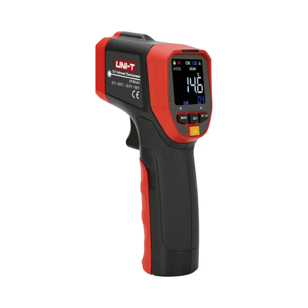 [UT301A+] Uni-T Infrared Thermometer -32°C to 420°C 12:1 ±1.5°C  Lock Measurement UT301A+