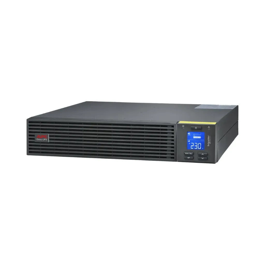 [SRV2KRIRK] APC Easy UPS On-Line, 2000VA/1600W, Rackmount 2U, 230V, 3x IEC C13 Outlets, Intelligent Card Slot, LCD, W/ Rail Kit SRV2KRIRK