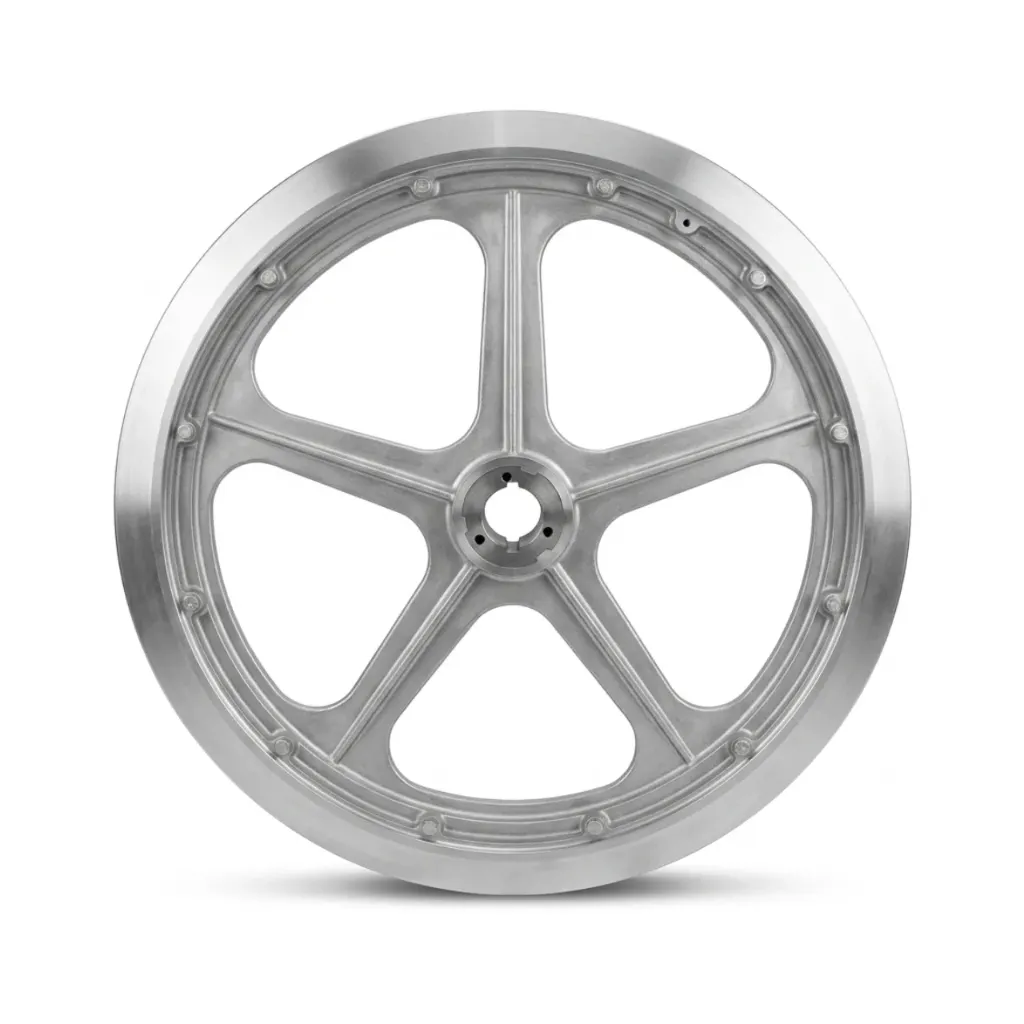 [20770855] Pellegrini Aluminum Flywheel 80cm Complete With Rubber Liner
