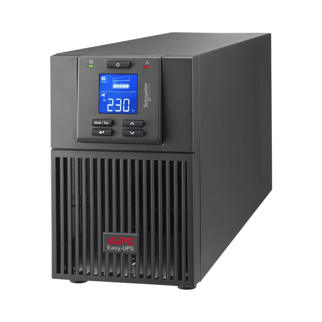 [SRV1KI] APC Easy UPS On-Line, 1000VA/800W, Tower, 230V, 3x IEC C13 Outlets, Intelligent Card Slot, LCD