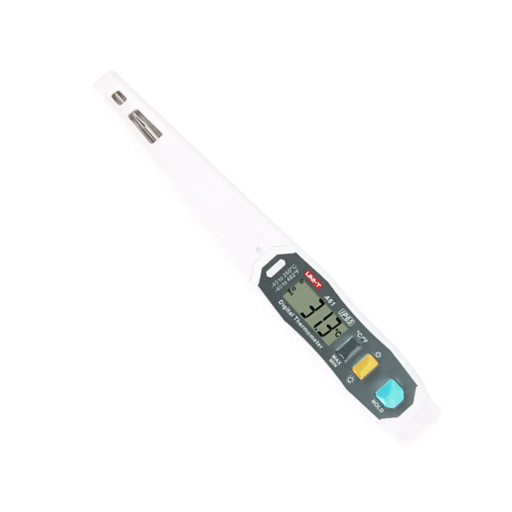 Uni-T Digital Thermometer IP65 With FDA Certified Stainless Steel probe 