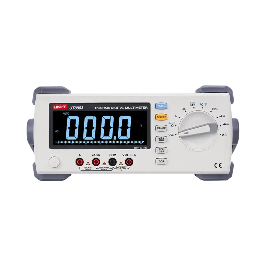 Uni-T Auto Ranging True RMS Desktop Digital Multimeter 100KHz Reading Resolution 3⅚