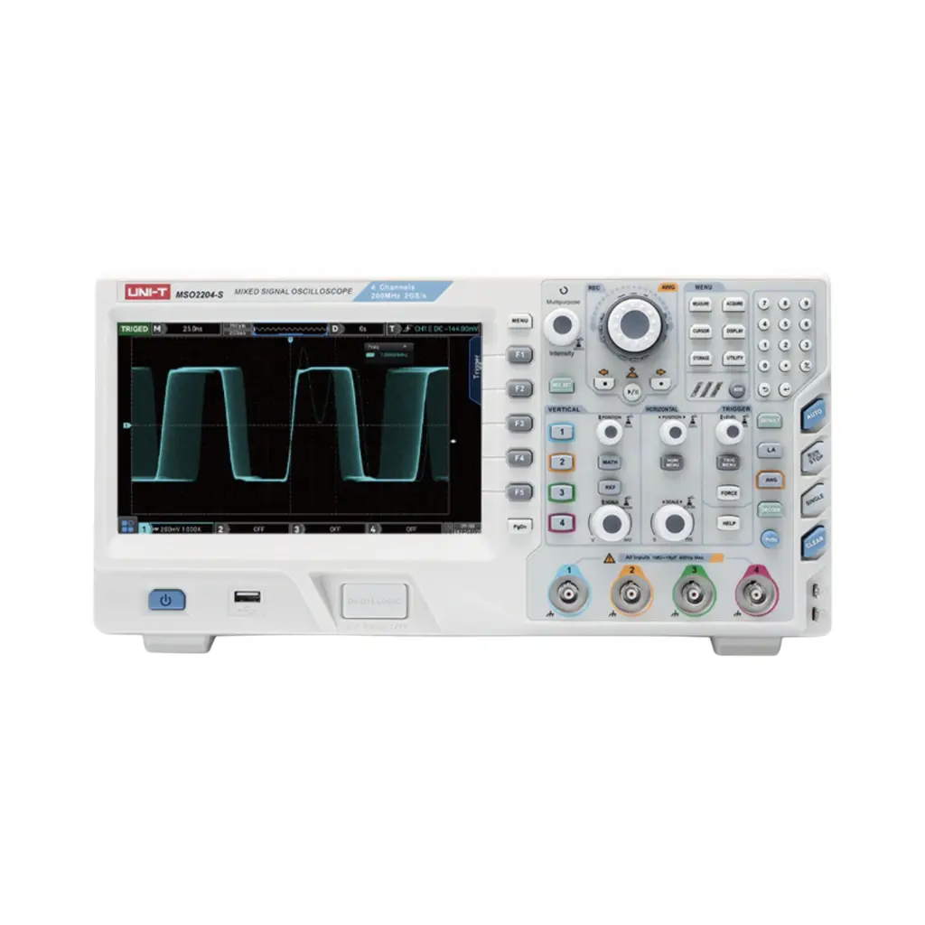 Uni-T Multi-function Digital Phosphorus Oscilloscope, 4 channels, Bandwidth 200 MHz