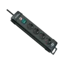 Brennenstuhl Premium-Line Extension Lead 4-Way Black 1,8m H05VV-F 3G1,5