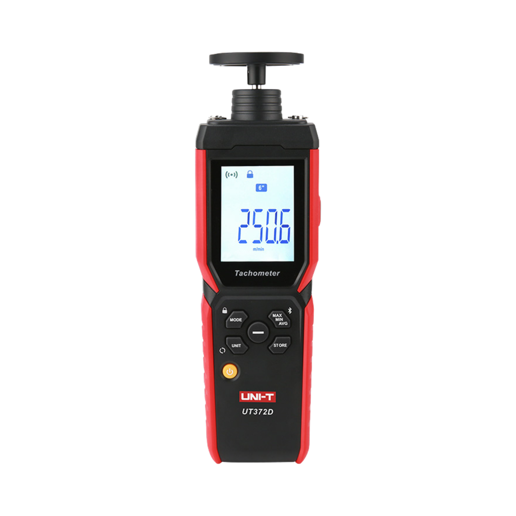 Uni-T 2 in 1 Contact & Non Contact Tachometer For RPM, Frequency and Surface Velocity