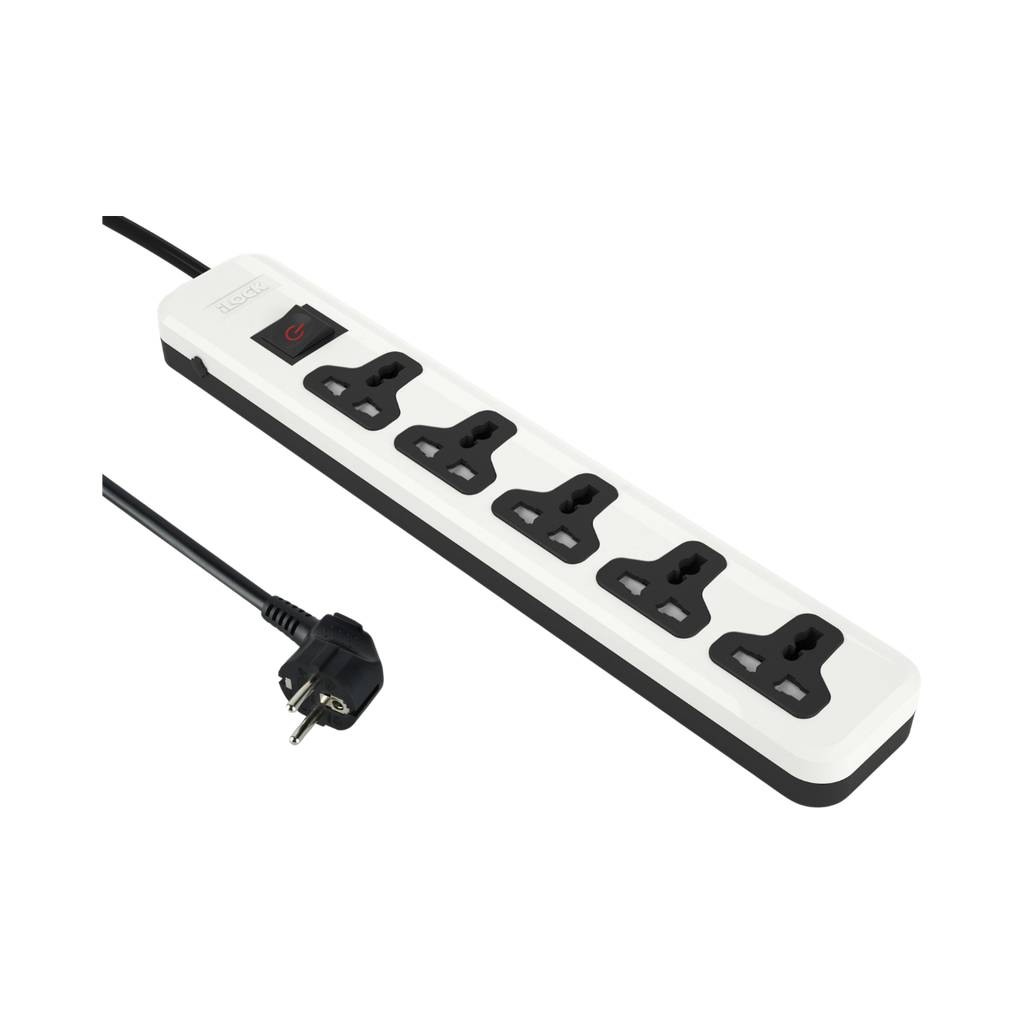 iLock 5 Universal Outlet Power Strip Without Earthing - Basic