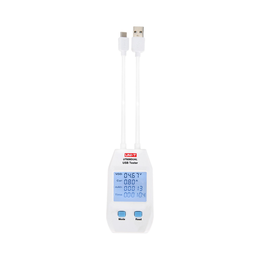 [UT658DUAL] Uni-T USB Tester Type A and C Cables