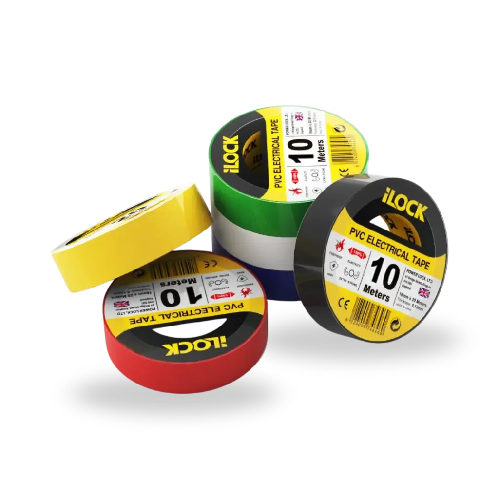 [6224009746453] iLock PVC Electrical Tape - Pack 10 Pieces (10 m)
