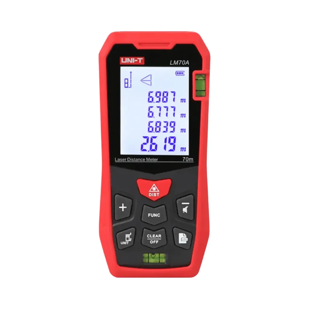 [LM70A] جهاز قياس المسافات والمساحات والاحجام حتى 70 متر LM70A يونى تى