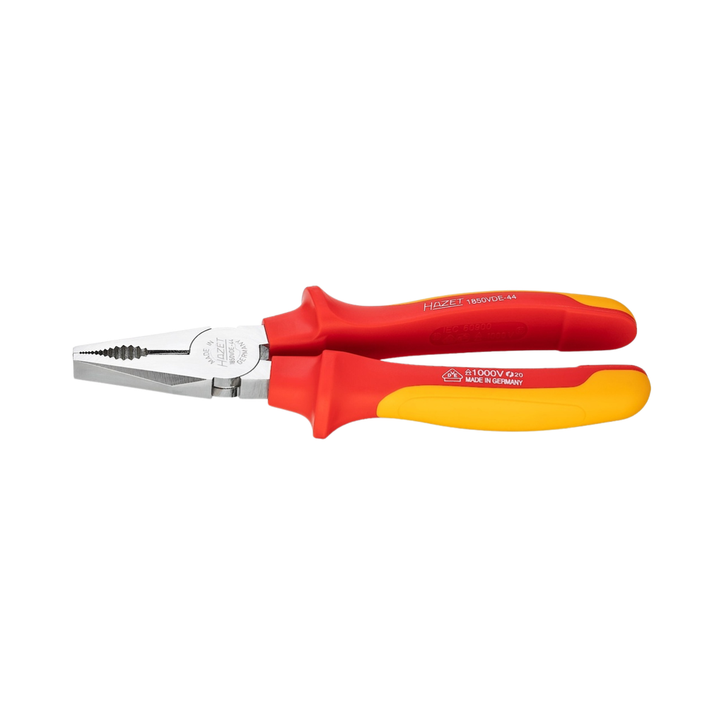 [1850VDE-44] Hazet Combination Pliers With Protective Insulation 200mm