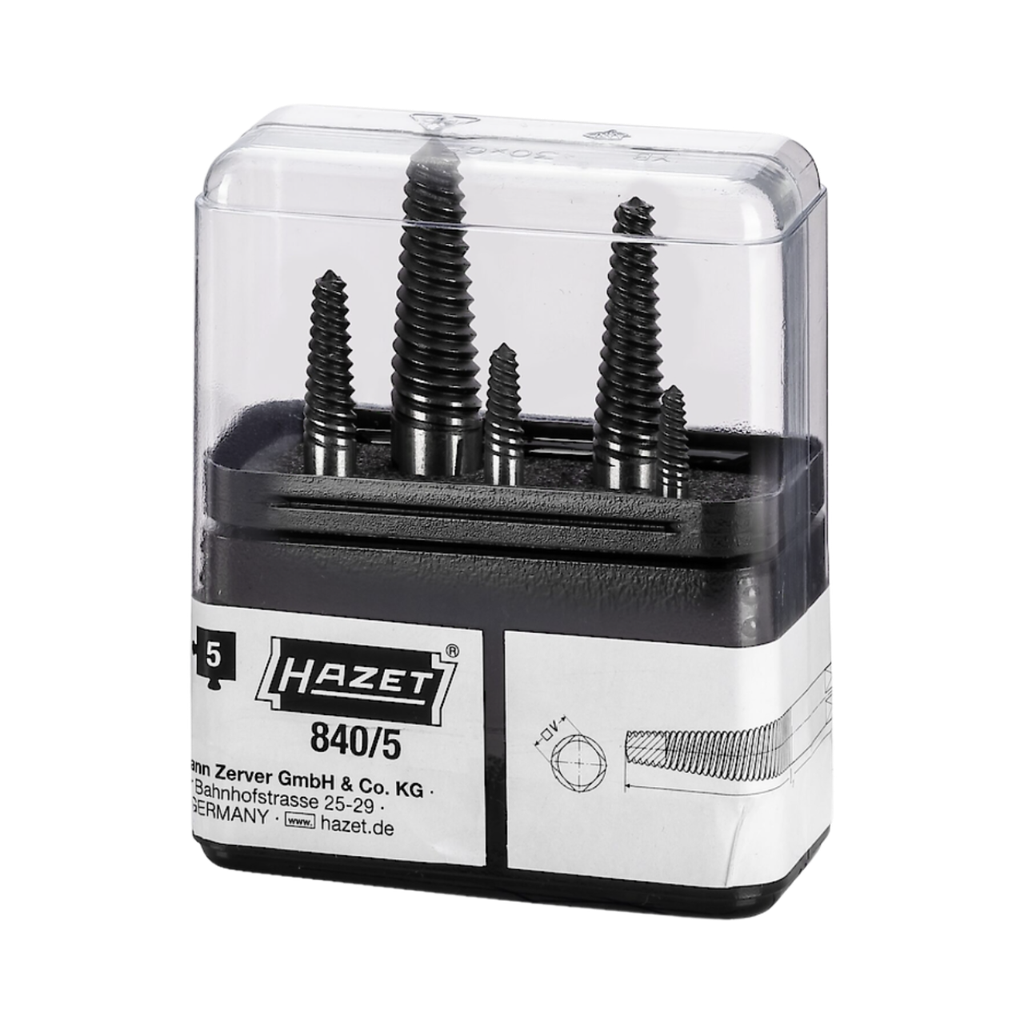 [840/5] Hazet Screw Extractor Set 5 Pieces