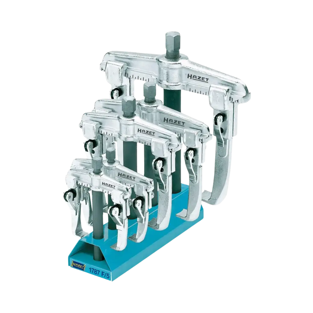 [1787F/5] Hazet Quick Clamping Puller Set 2-Arm 5 Pieces
