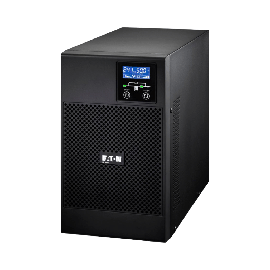 Eaton 9E Tower Online UPS, 3 kVA, 2400 W, Input: C20, Output: (6) C13 (1) C19 9E3000I