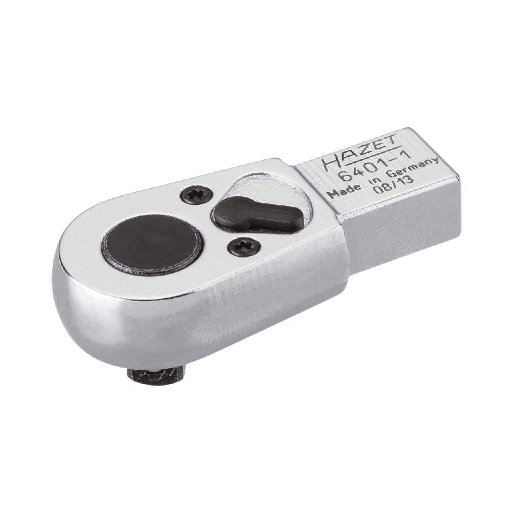 Hazet Insert Reversible Ratchet Length: 46.5mm, 9*12mm Insert Square, Solid, 1/4 Inch Square, Solid 6401-1