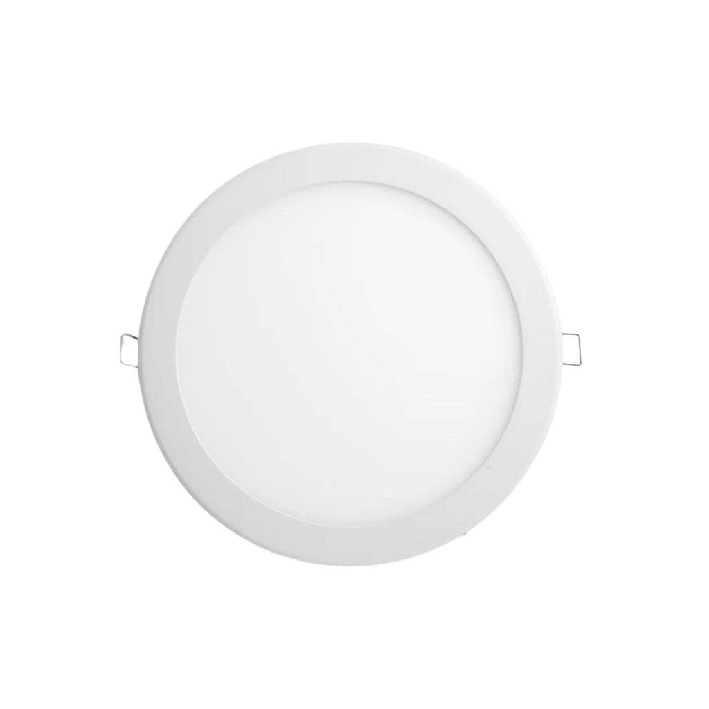 [855706] Egylux Led Recessed Round Downlight Panel 18w Plastic (Warm)