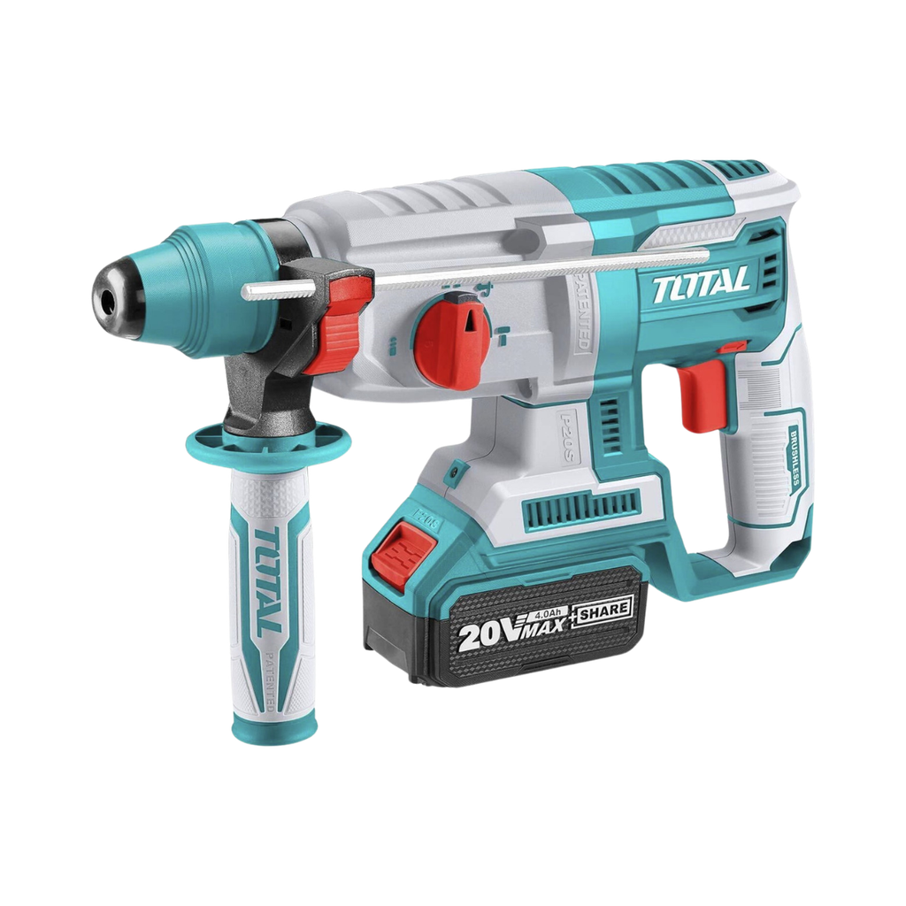 Total Brushless Rotary Hammer 26mm 20v Li-ion Battery