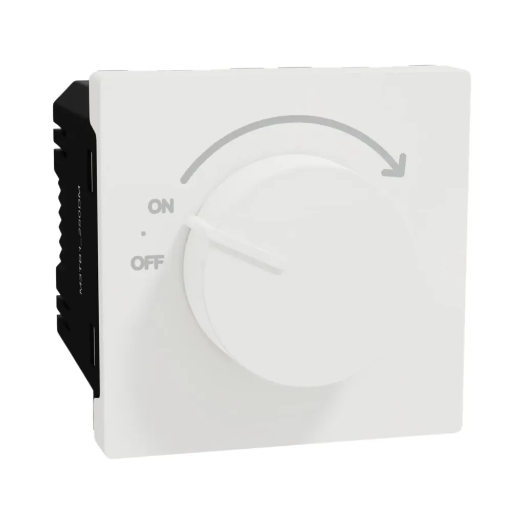 Schneider Electric Miluz E Dimmer, Rotary knob, Mechanism, White
