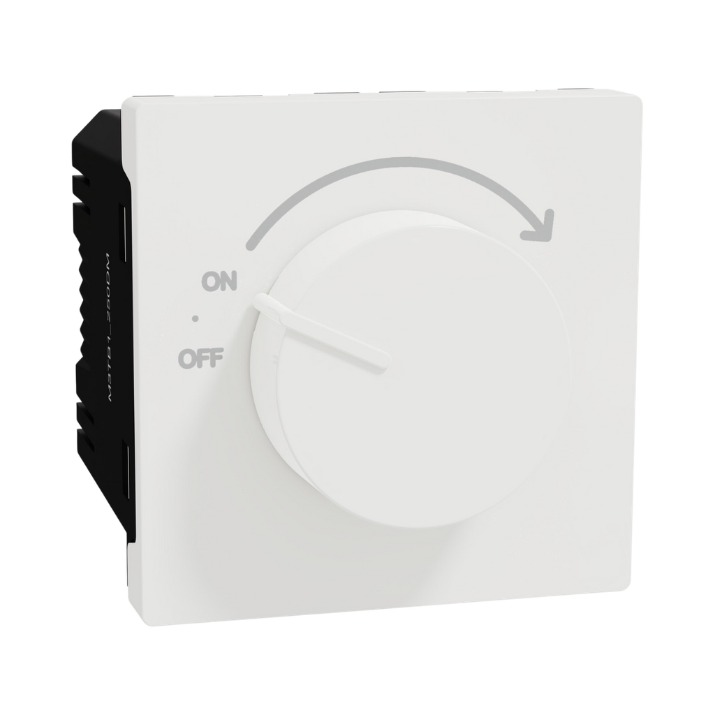 Schneider Electric Miluz E Dimmer, Rotary knob, Mechanism, White