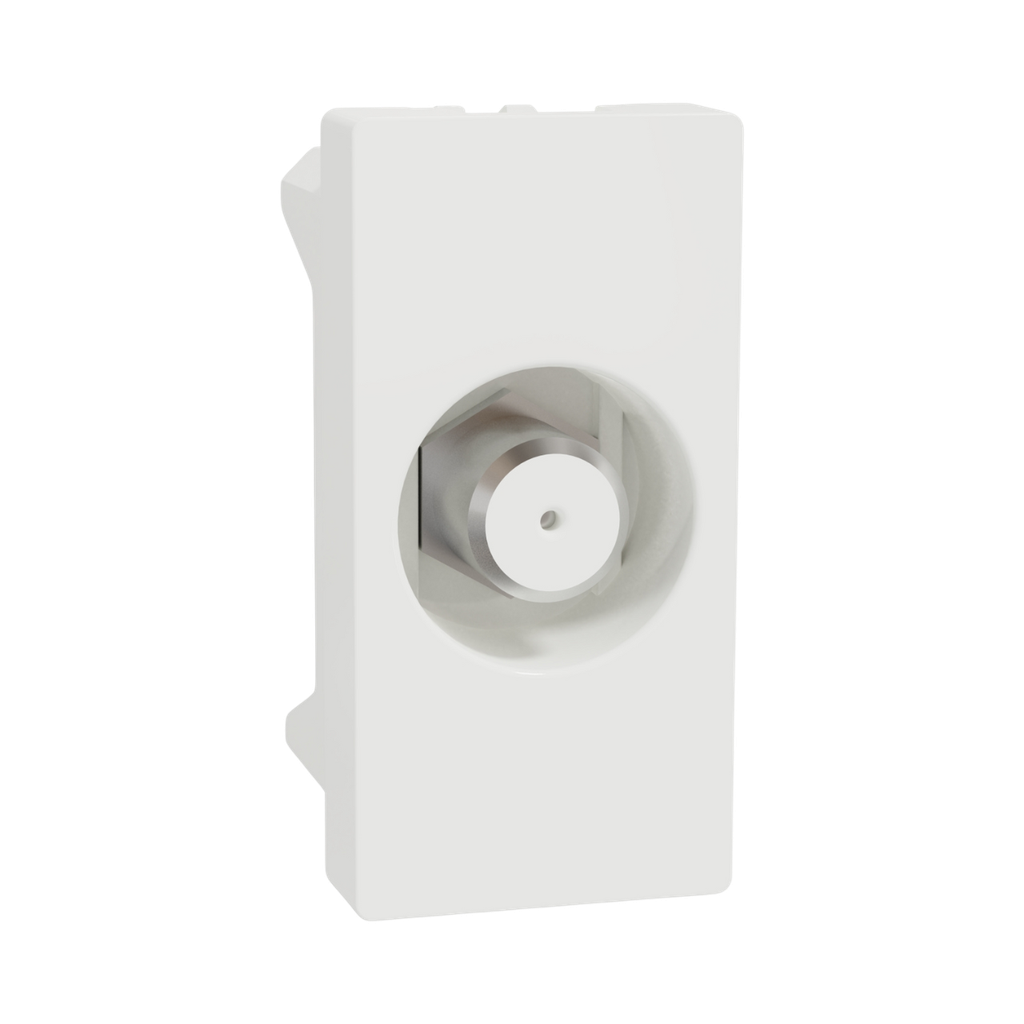 Schneider Electric Miluz E TV Outlet, F-Type, Mechanism, White