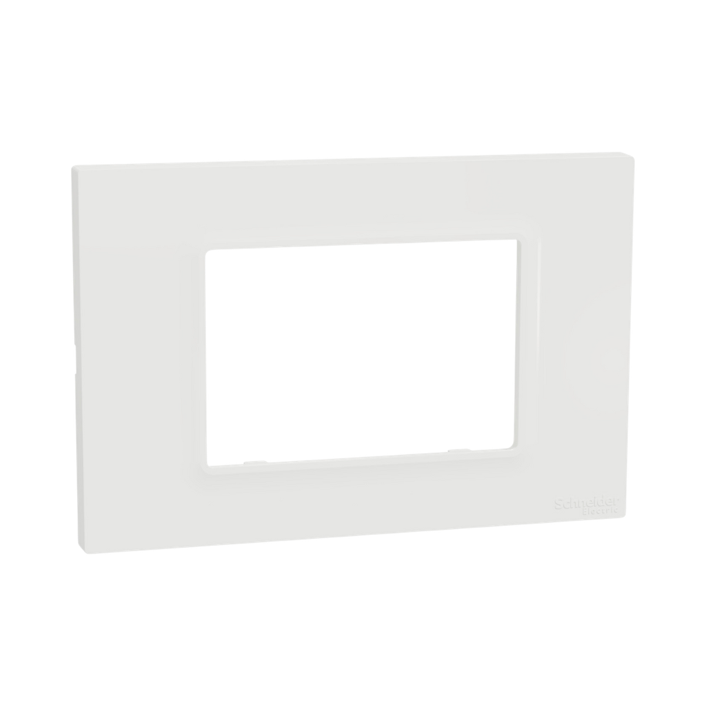 Schneider Electric Miluz E Cover Frame, 3 Gang, White