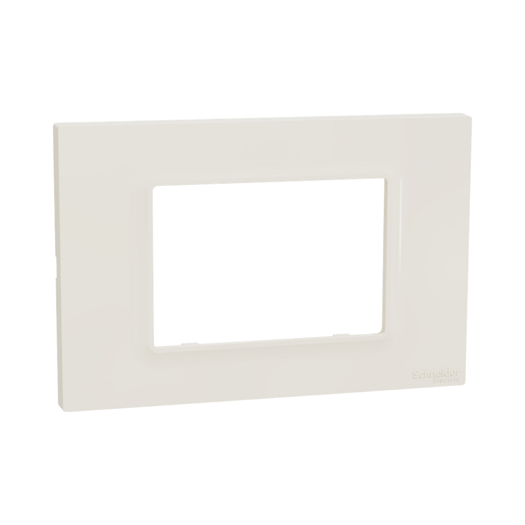 Schneider Electric Miluz E Cover Frame, 3 Gang, Ivory