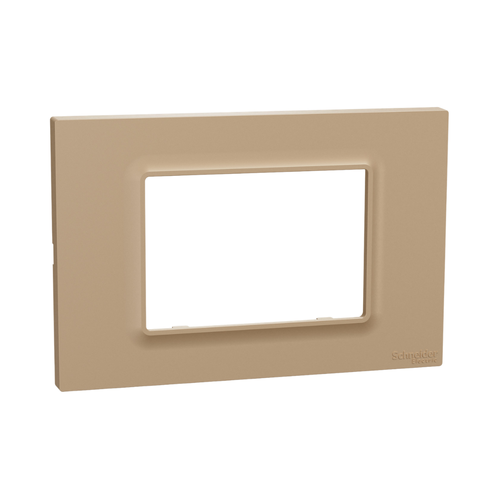 Schneider Electric Miluz E Cover Frame, 3 Gang, Bronz
