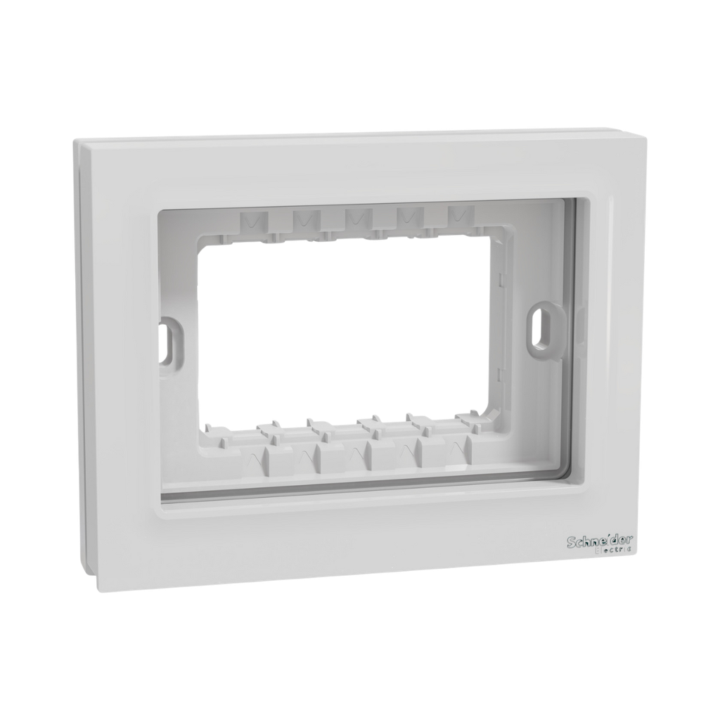 [M3TB01_WP] Schneider Electric Miluz E Weather Proof Box, 3 Gang, White