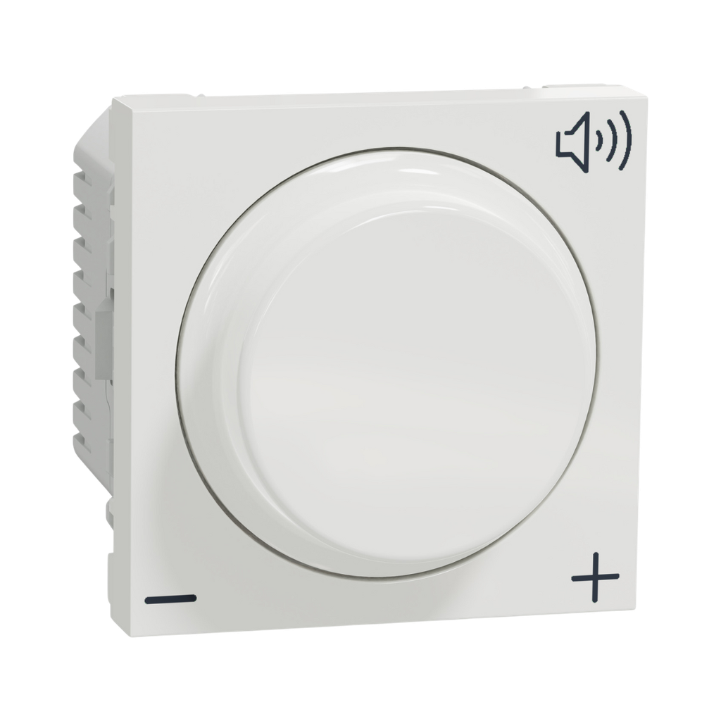 [NU360218] Schneider Electric Volume Controller,12V, 2 Modules, White New Unica