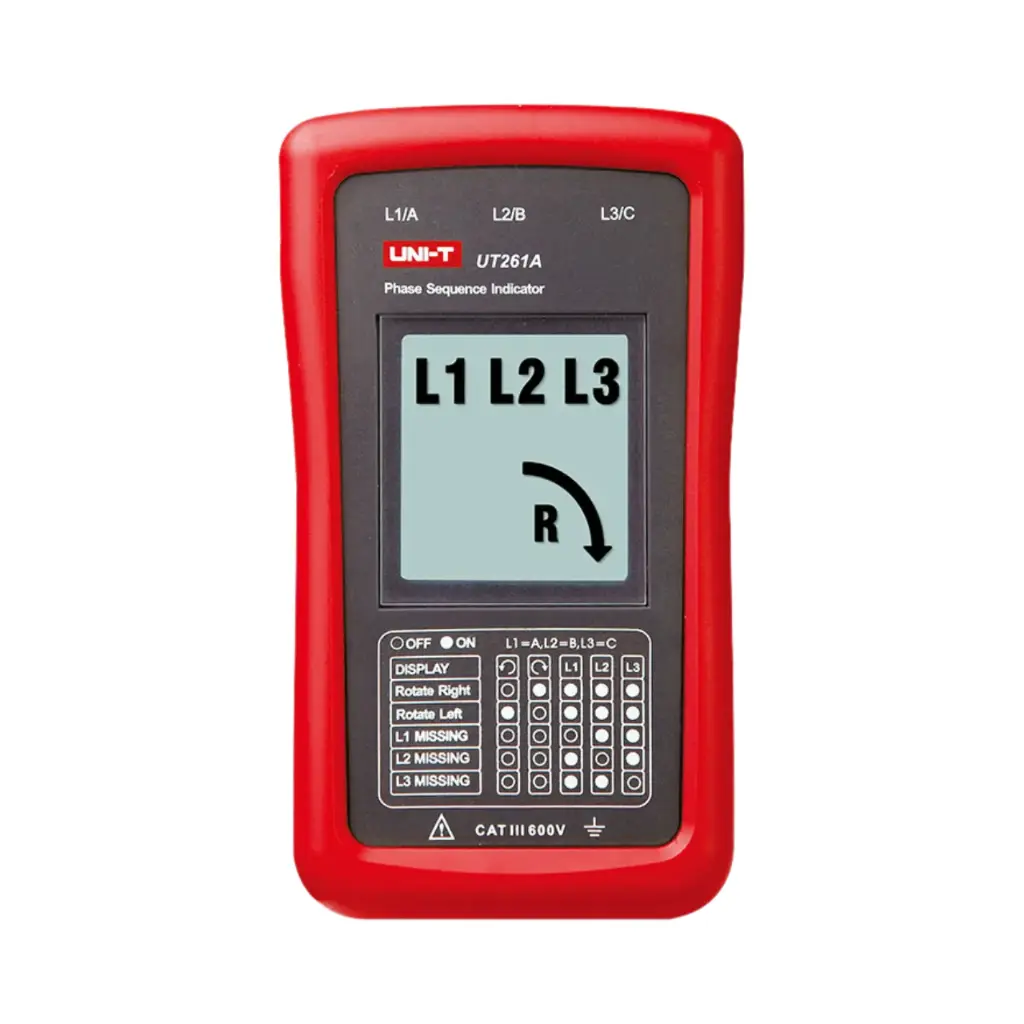 [UT261A] Uni-T Phase Sequence and Motor Rotation Indicator