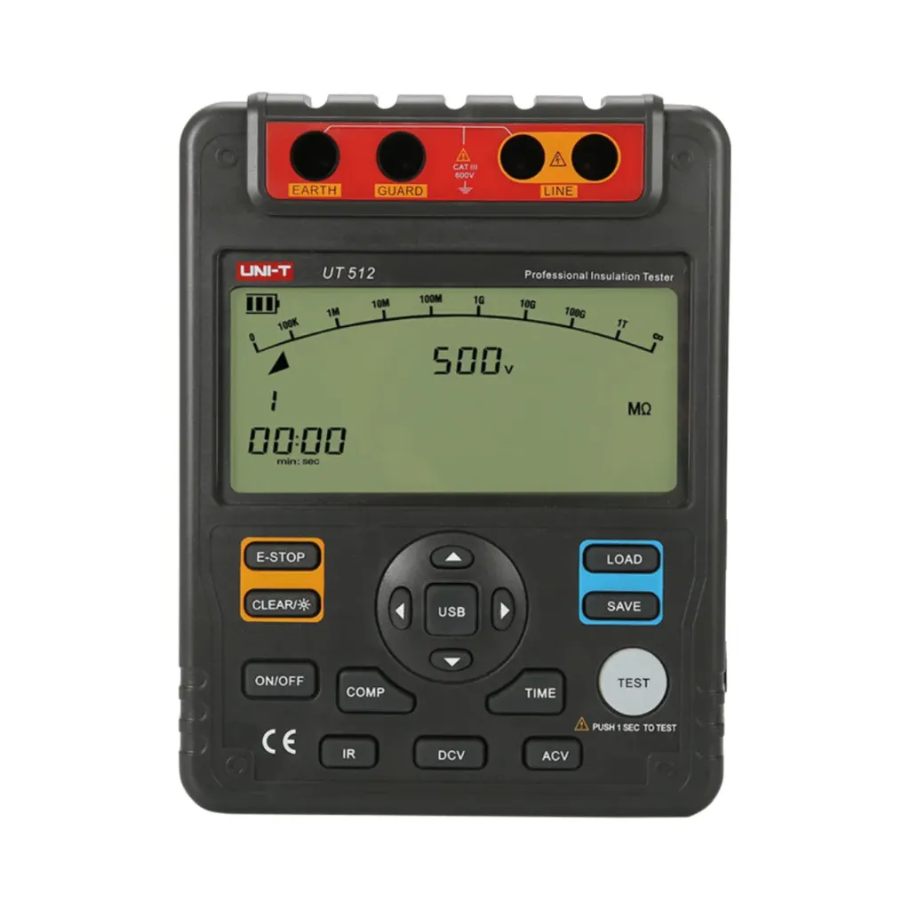 [UT512] Uni-t Insulation Resistance Tester For Large Transformers, Generators, and High Voltage Motors 2500v UT512
