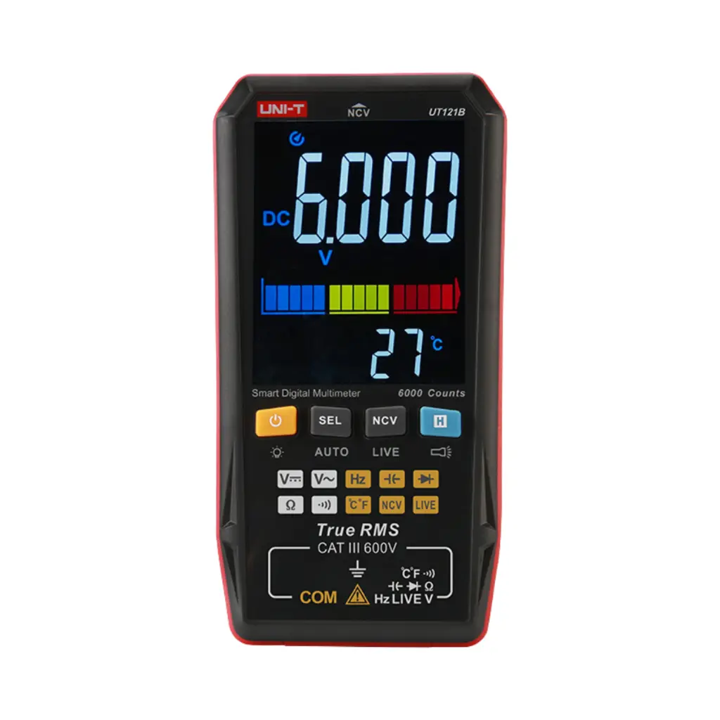 Uni-T Smart Auto Range Digital Multimeter AC/DC 600v Mesurement