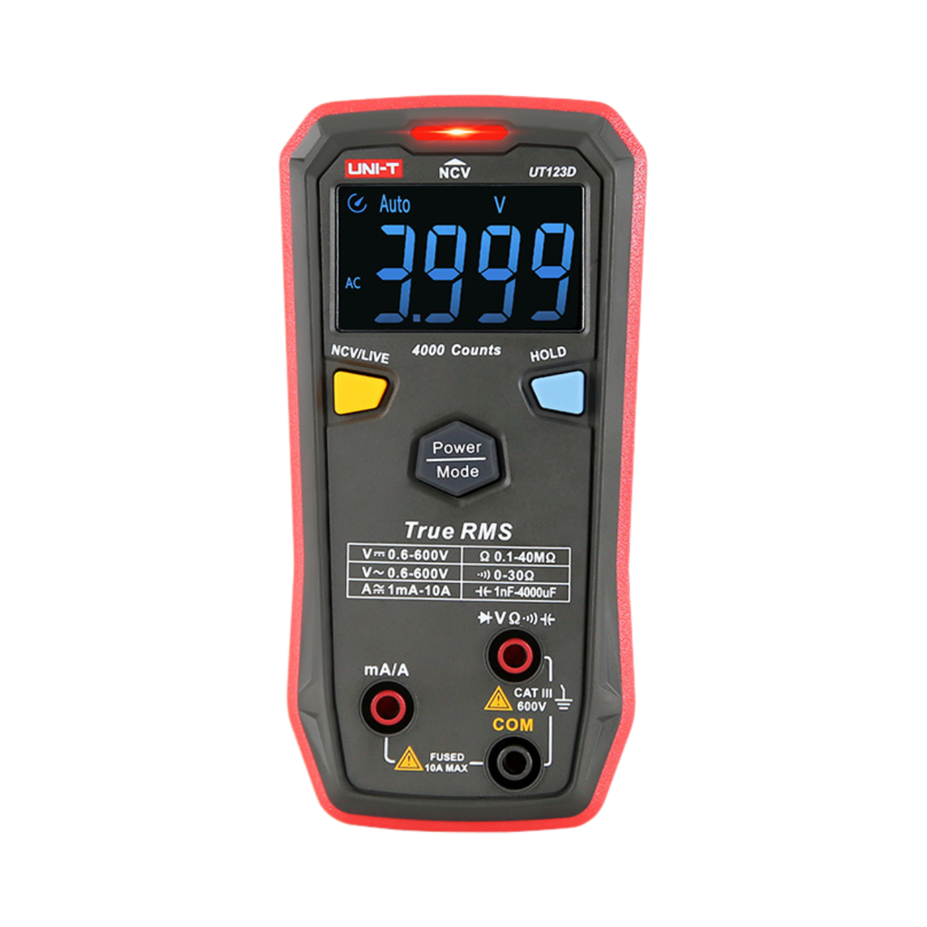 [UT123D] Uni-T Smart Digital Multimeter 600v AC/DC Voltage True RMS