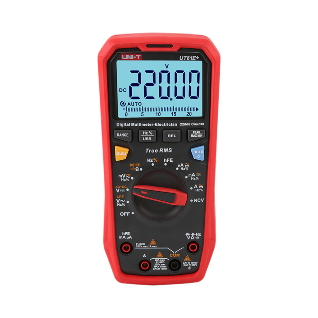 Uni-T True RMS Digital Multimeter 1000v AC/DC 22000 Display Count